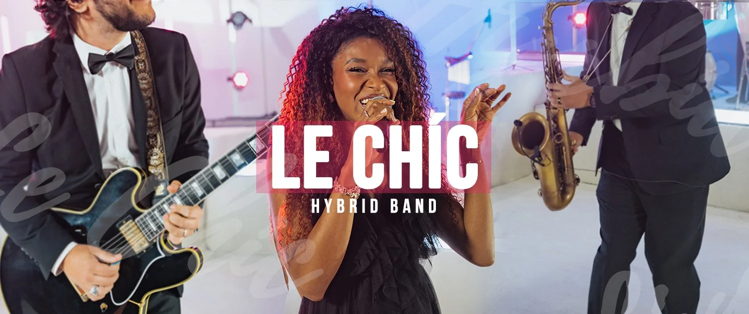 Le Chíc performing live at an event.