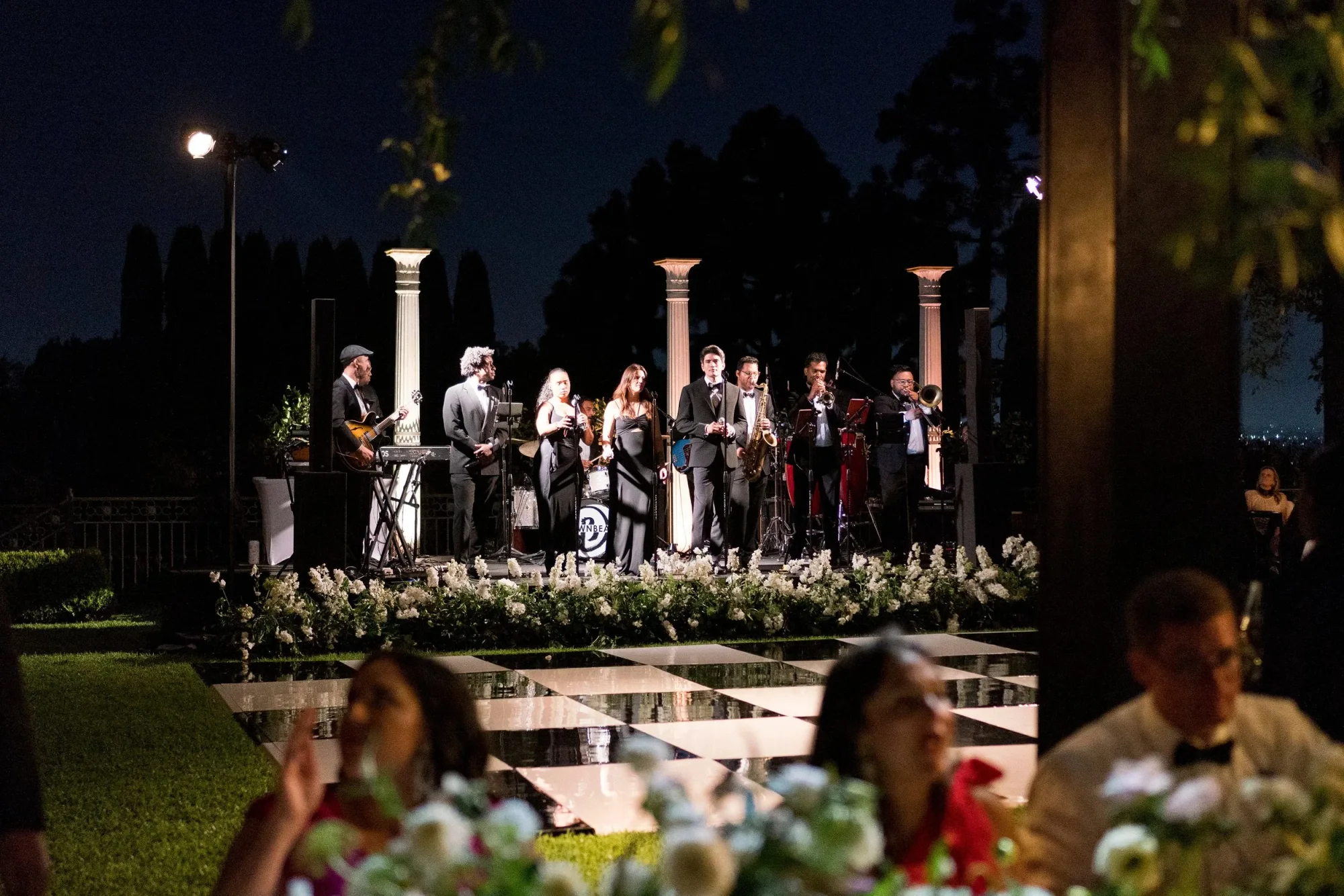 Soultones performing on an outdoor stage at Wilding Estate.