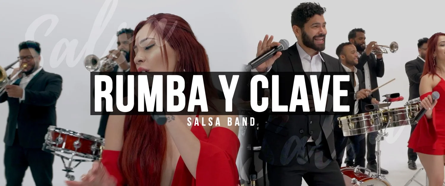 Rumba y Clave salsa band performing.