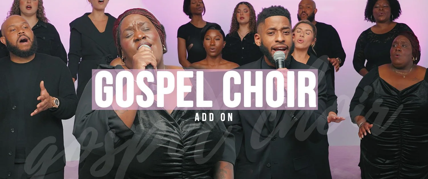 Downbeat gospel choir performing.
