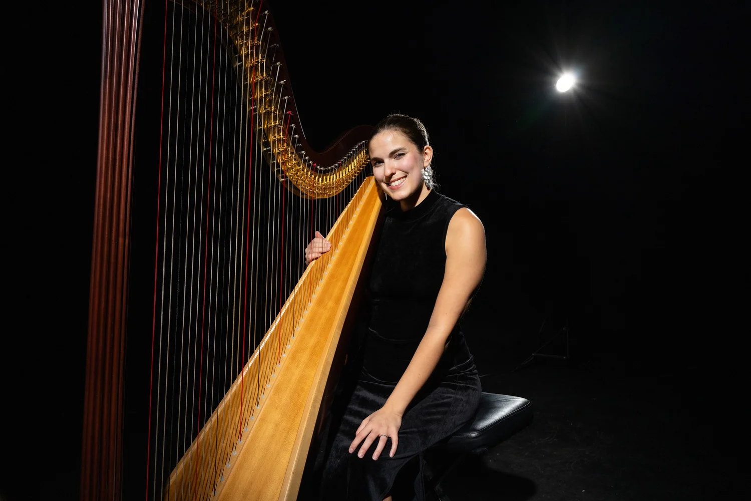 Harp performing